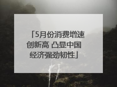 5月份消费增速创新高 凸显中国经济强劲韧性